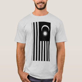 CAMISETA DISEÑO PATRIOTA DE LA LIBERTAD EN BLANCO Y NEGRO