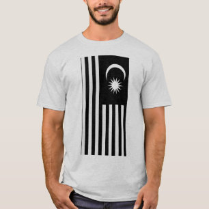CAMISETA DISEÑO PATRIOTA DE LA LIBERTAD EN BLANCO Y NEGRO