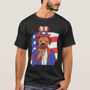 Camiseta Diseño Patriota de Perro Increíble EEUU