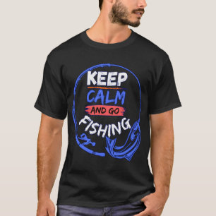 Camiseta Diseño patriótico de pesca de lubina con bandera a