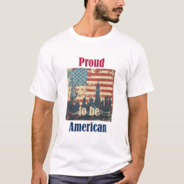 Camiseta Diseño patriótico vintage americano