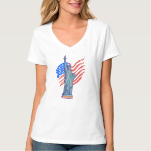 Camiseta Diseño Patriótico Vintage del 4 de Julio