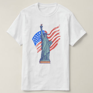 Camiseta Diseño Patriótico Vintage del 4 de Julio