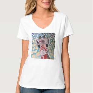 Camiseta Diseño peculiar de la jirafa