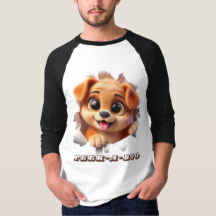 Camiseta Diseño Peek-A-Boo para amantes de las mascotas