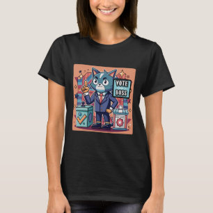 Camiseta Diseño pegatina Vota Tendencia Como Pegatina Jefe