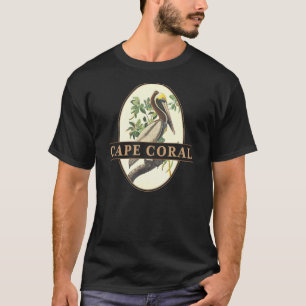 Camiseta Diseño pelicano vintage de Cape Coral Florida