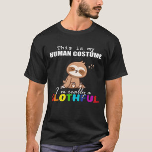 Camiseta Diseño Perezoso de Halloween, Este es mi Disfraz H