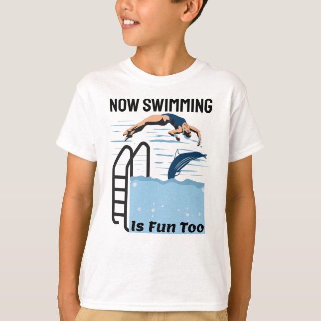 Camiseta Diseño perfecto para nadar: ahora nadar también es (Anverso)