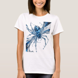 Camiseta Diseño personalizado Catchy Silver WATER SPIDER