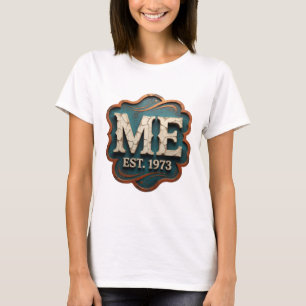 Camiseta Diseño personalizado Classic Silver ME EST 1973