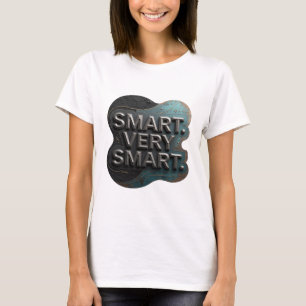 Camiseta Diseño personalizado Crisp Silver SMART VERY SMART
