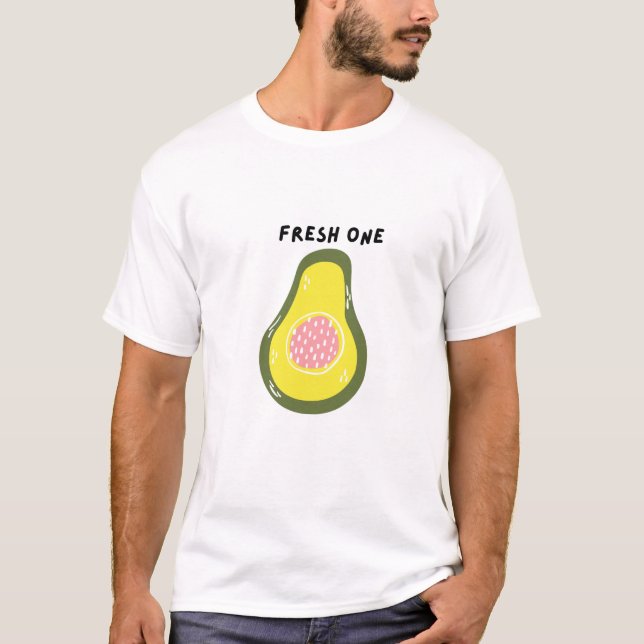 Camiseta Diseño Personalizado de aguacate fresco (Anverso)