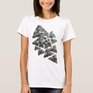 Camiseta Diseño personalizado de árbol gris vibrante