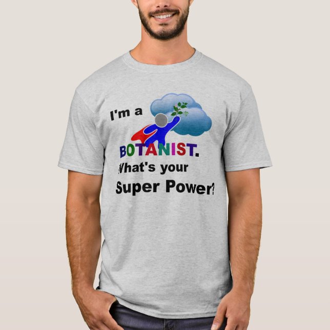 Camiseta Diseño personalizado de Botanist Superhéroe (Anverso)