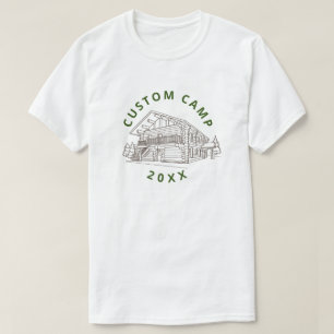 Camiseta Diseño personalizado de cabaña/alojamiento de vera