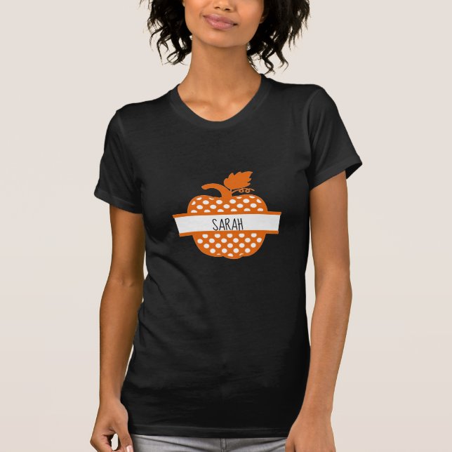 Camiseta Diseño personalizado de cosecha de calabaza (Anverso)
