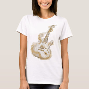Camiseta Diseño personalizado de GUITARRA DORADA de Cool Si