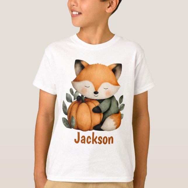 Camiseta Diseño personalizado de Halloween de la Calabaza F (Anverso)