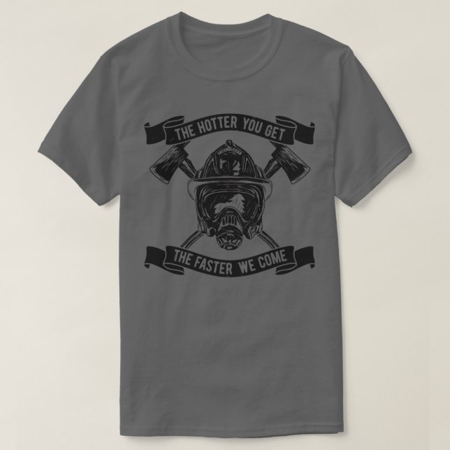 Camiseta Diseño personalizado de Humor para bomberos 1 (Diseño del anverso)