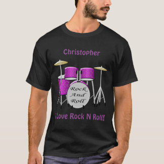 Camiseta Diseño personalizado de kit de tambor