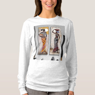 Camiseta diseño personalizado de mujeres antiguas