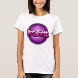 Camiseta Diseño personalizado de princesa de aerógrafo T-Sh