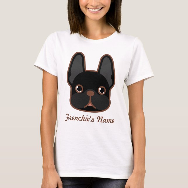 Camiseta Diseño personalizado de Solid Brindle Frenchie (Anverso)