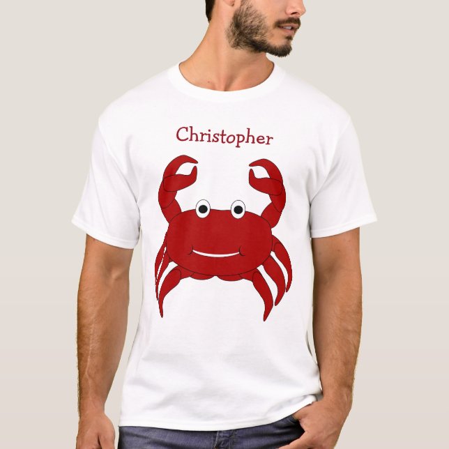Camiseta Diseño personalizado del cangrejo (Anverso)