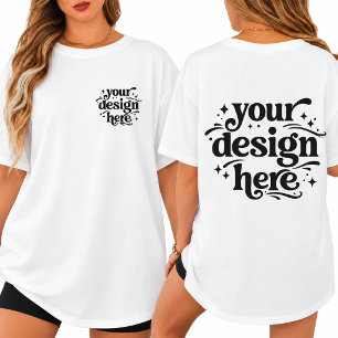 Camiseta Diseño personalizado del frente y la parte trasera