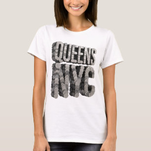 Camiseta Diseño personalizado Dynamic Gray QUEENS NYC