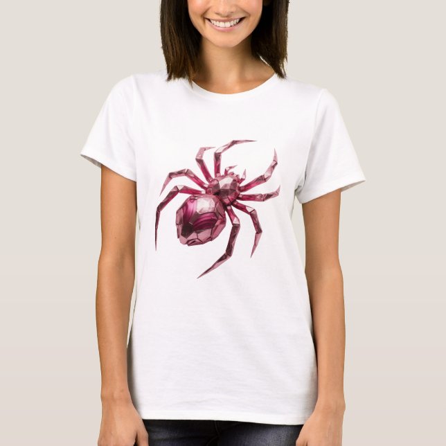 Camiseta Diseño personalizado Dynamic Silver PINK SPIDER (Anverso)