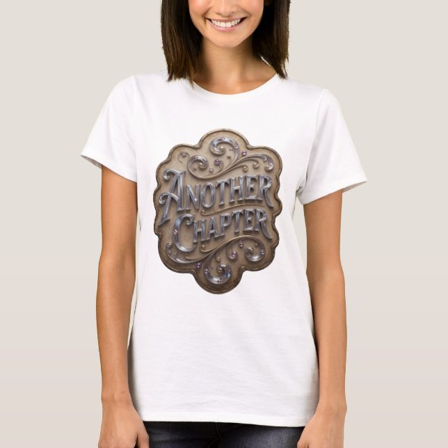 Camiseta Diseño personalizado Edgy Silver ANOTHER CHAPTER (Anverso)