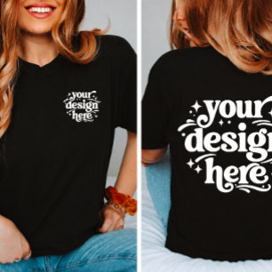 Camiseta Diseño personalizado frontal y trasero con logotip