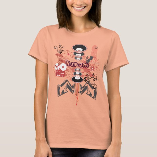 Camiseta Diseño personalizado original para el artista musi (Anverso)