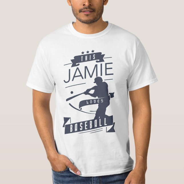 Camiseta Diseño Personalizado Para Los Fans Del Béisbol (Anverso)