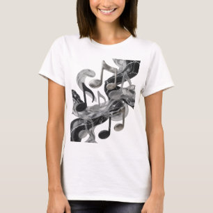 Camiseta Diseño personalizado Stylish Silver MUSIC IN MOTIO