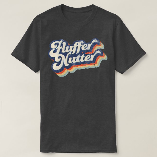 Camiseta Diseño perturbado de FlufferNutter retro de los añ (Diseño del anverso)
