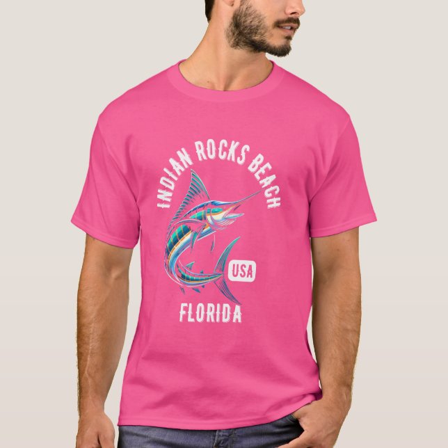 Camiseta Diseño pesquero de Indian Rocks Beach Florida Esta (Anverso)