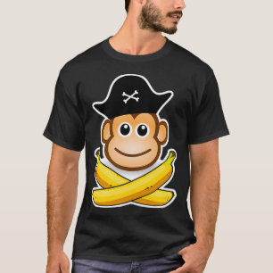 Camiseta Diseño pirata de monos para bebés para niños pirat