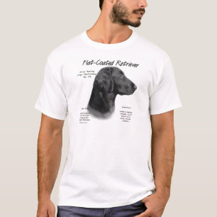 Camiseta Diseño Plano-Revestido de la historia del perro