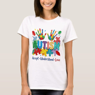 Camiseta Diseño PNG de Aceptación del Autismo, Rompecabezas