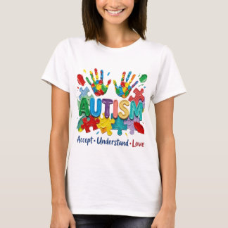 Camiseta Diseño PNG de Aceptación del Autismo, Rompecabezas