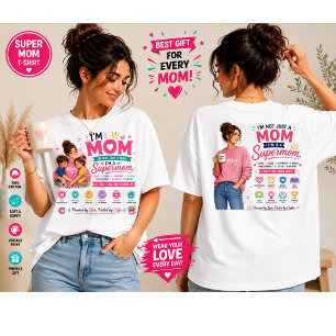 Camiseta Diseño PNG de Mamá Diseño de Café de Super Mamá