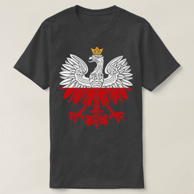 Camiseta Diseño Polska de águila blanca polaca  (Diseño del anverso)