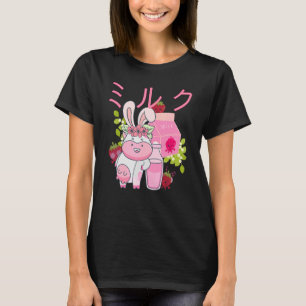 Camiseta Diseño pop japonés de fresa