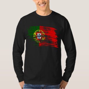 Camiseta Diseño portugués fresco de la bandera