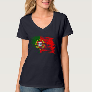 Camiseta Diseño portugués fresco de la bandera