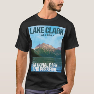 Camiseta Diseño Poster Alaska del Parque Nacional Lake Clar