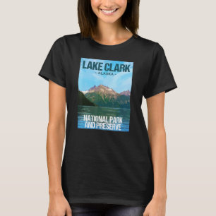 Camiseta Diseño Poster Alaska del Parque Nacional Lake Clar